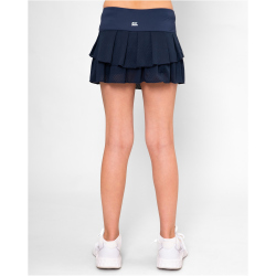 BIDI BADU Crew Pleated Junior Tennisrock M&auml;dchen DBL - dark blue 128