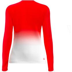 BIDI BADU Crew Gradiant Tennis-Langarmshirt Mädchen RDWH - red, white 128