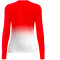 BIDI BADU Crew Gradiant Tennis-Langarmshirt Mädchen RDWH - red, white 128