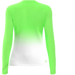 BIDI BADU Crew Gradiant Tennis-Langarmshirt Mädchen NGNWH - neon green, white 128