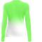BIDI BADU Crew Gradiant Tennis-Langarmshirt Mädchen NGNWH - neon green, white 128