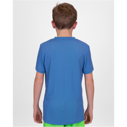 BIDI BADU Crew Inside Out V-Neck Tennisshirt Jungen BLNGN - blue, neon green 128