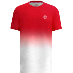 BIDI BADU Crew Tennisshirt Jungen RDWH - red, white 140