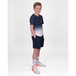 BIDI BADU Crew Tennisshirt Jungen DBLWH - dark blue, white 128
