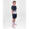BIDI BADU Crew Tennisshirt Jungen DBLWH - dark blue, white 128