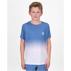 BIDI BADU Crew Tennisshirt Jungen BLWH - blue, white 128
