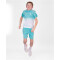 BIDI BADU Crew Tennisshirt Jungen AQWH - aqua, white 128