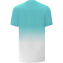 BIDI BADU Crew Tennisshirt Jungen AQWH - aqua, white 140