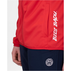 BIDI BADU Crew Kapuzen-Tennisjacke Jungen RD - red 128
