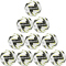 10er Ballpaket uhlsport Soccer Pro Synergy Training Fu&szlig;ball wei&szlig;/schwarz/fluo gelb 5