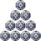 10er Ballpaket erima Senzor-Star Training Fu&szlig;ball blau/silber 4