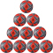 10er Ballpaket erima Senzor-Star Match Fluo Fu&szlig;ball fiery coral/schwarz 5