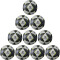 10er Ballpaket erima Senzor-Star Match Fußball schwarz/grau 5