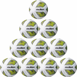 10er Ballpaket molten Trainings Fußball F5A3400-G...