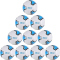 10er Ballpaket V3TEC Star Fussball Trainingsball, weiss-blau-schwarz 5