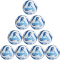 10er Ballpaket adidas Tiro League Thermally Bonded Fu&szlig;ball HT2429 - white/team royal blue/light blue 4