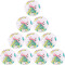 10er Ballpaket PUMA Orbita 6 MS Trainingsball puma white/multi colour 3