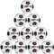 10er Ballpaket DERBYSTAR Bundesliga Brillant APS Classic Fußball 2023/24 weiß/schwarz/grau 5