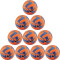 10er Ballpaket NIKE Pitch Fußball 803 - total orange/light thistle/black 3