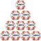 10er Ballpaket DERBYSTAR Atmos Light AG 350g Leicht-Fußball für Kunstrasenplätze weiß/orange/blau 4