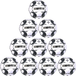 10er Ballpaket DERBYSTAR Apus TT Fußball 32 Panel...