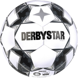 10er Ballpaket DERBYSTAR Apus TT Fu&szlig;ball 32 Panel mit Hybrid-Technologie und FIFA Basic Zertifikat wei&szlig;/schwarz 5