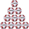 10er Ballpaket DERBYSTAR Apus TT Fu&szlig;ball 32 Panel mit Hybrid-Technologie und FIFA Basic Zertifikat wei&szlig;/rot 5