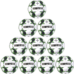 10er Ballpaket DERBYSTAR Apus TT Fußball 32 Panel...