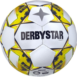 10er Ballpaket DERBYSTAR Apus TT Fu&szlig;ball 32 Panel mit Hybrid-Technologie und FIFA Basic Zertifikat wei&szlig;/gelb 5