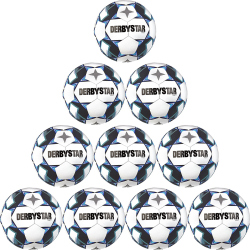 10er Ballpaket DERBYSTAR Apus TT Fußball 32 Panel...