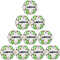 10er Ballpaket DERBYSTAR Brillant Dual-Bonded S-Light 290g Leicht-Fu&szlig;ball wei&szlig;/gr&uuml;n/rot 3