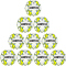 10er Ballpaket DERBYSTAR Stratos Light Futsal wei&szlig;/gelb/blau 4
