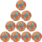 10er Ballpaket uhlsport Sala Ultra Lite 310g Synergy Futsal fluo orange/cyan/fluo gel 3