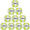 10er Ballpaket DERBYSTAR Brillant APS Futsal wei&szlig;/gelb/grau 4