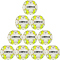10er Ballpaket DERBYSTAR Apus S-Light Futsal weiß/gelb/rot 3