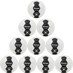 10er Ballpaket Kempa Black&White Soft Grip Handball...