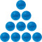 10er Ballpaket Kempa Soft Beach Handball fluo blau 3