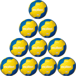 10er Ballpaket molten harzfreier Handball H00F1800-YB...