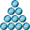 10er Ballpaket molten Handball H1F1800-CB Gr.1 blau