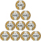 10er Ballpaket Select Replica EHF Champions League Handball 2023/24 weiß/gold 2
