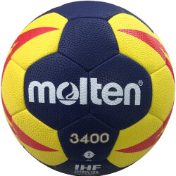 10er Ballpaket molten Handball H2X3400-NR Gr.2 blau/gelb/rot