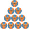 10er Ballpaket SELECT Keto v22 Handball orange/blau 3
