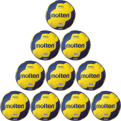 10er Ballpaket molten harzfreier Handball H0F3400-YN Gr.3...