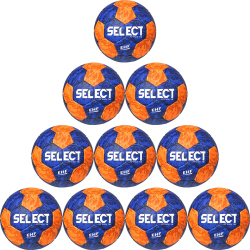 10er Ballpaket Select Attack TB Handball Uni blau orange 3