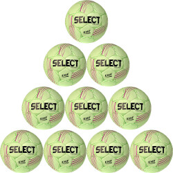 10er Ballpaket Select Tucana Handball V23 grün/lila 0