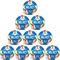 10er Ballpaket SELECT Replica EHF European League Handball 2023/24 weiß/blau 2