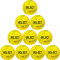 10er Ballpaket Select Torneo Handball gelb 3