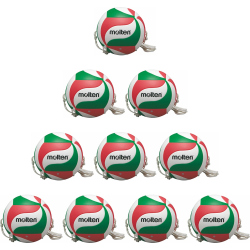 10er Ballpaket molten Volleyball Trainingsball mit 2...