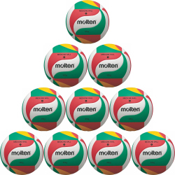 10er Ballpaket molten Volleyball Trainingsball für...