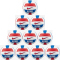 10er Ballpaket NIKE All Court Volleyball 124 - white/university red/game royal/university red 5